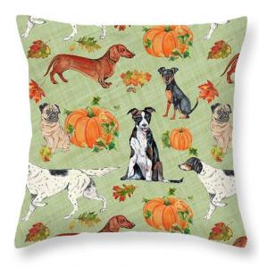 Artist Jean Plout Debuts Dogs In Pumpkin Patch Collection